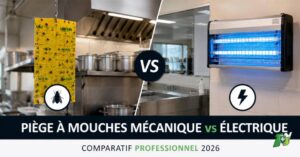 Piège à mouches mécanique vs électrique : comparatif professionnel 2026